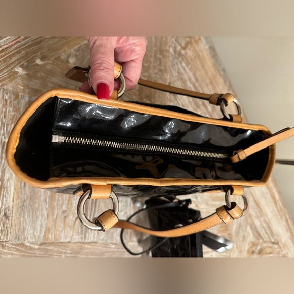 - Coach Patent leather shoulder purse with wristlet bundle! - Picture 10 of 16